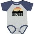 thumbnail image 3 of Inktastic Chicago Illinois Skyline Vintage Boys or Girls Baby Bodysuit, 3 of 5