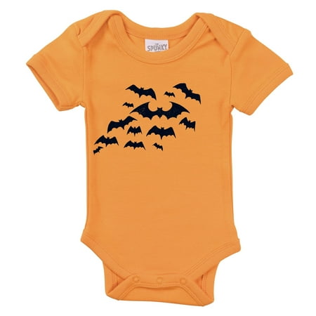 

Spunky Stork Flying Bats Spooky Organic Cotton Halloween Top Sizes Newborn to 16