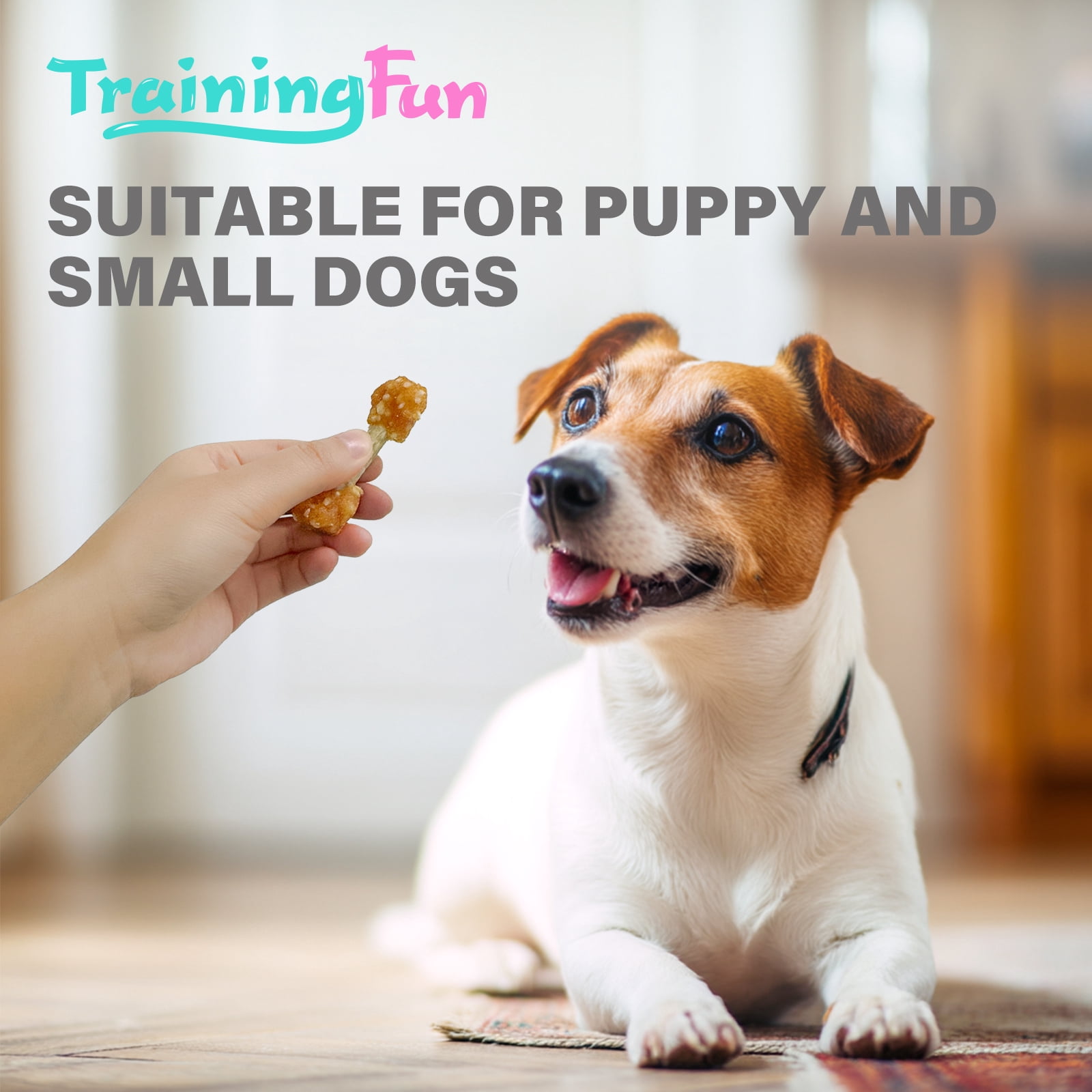 Trainingfun Edible Chicken Dumbbells with Rice for Small Dogs