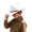 1-White1358, variant on Oiyii Little Boys Classic Cow Boy Hats Leather‑Banded Western Cow Girl Hats, Hot Pink
