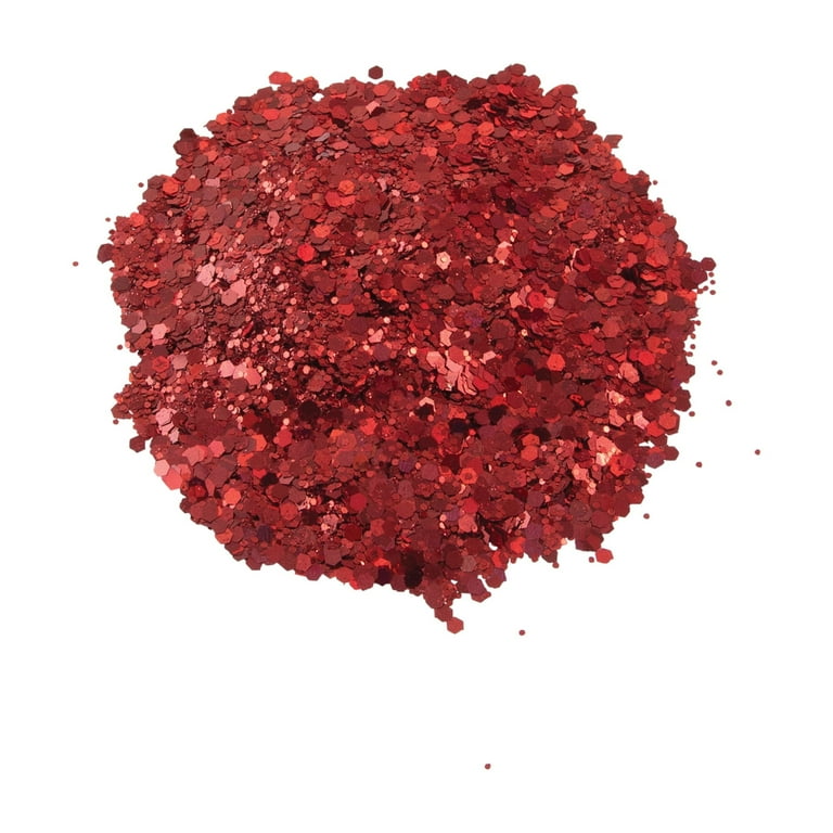 Sulyn Party Blend Glitter for Crafts, Red Hot Fiesta, 2 oz
