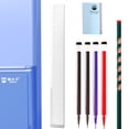 thumbnail image 3 of Estuche para bolígrafos, bolsa de cosméticos multiusos, gran capacidad, sin olor, desmontable, resistente. Azul, 3 of 3