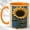 Orange, variant on Classic Sunflower Coffee Mug, Rustic Floral Mug, Ceramic 11 oz