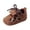 d-Brown, variant on Sneakers For Infants With Soles And Easy Straps Cute Leopard Print Design Lightweight Baby Footwear For Early