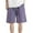 Purple, variant on Solid Color Men's Plus Size Loose Fit Ice Silk Knee Length Shorts With Embroidered Logo Casual Wear Daily Relaxed Fit Breathable Bottoms