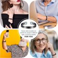 thumbnail image 4 of Copper Magnetic Bracelets For Women Men Striped Style Copper Bracelet With 6 Magnets Adjustable Copper Bangle, 4 of 5