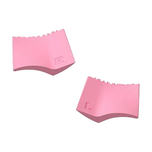 HILABEE 2x Silicone Eyeliner Eyelash Stamper Tool Reusable Lower Eyelash Stamper Eyelash Pink