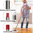 thumbnail image 4 of Spin Mop Replacement Handle for O Cedar - 4-Section 32" to 58" Mop Handle Replacement Stick Compatible with O-Cedar, EasyWring Mop Refills/Base, 4 of 8