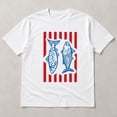 thumbnail image 6 of Women's Sardine Graphic T-Shirt, Unisex Classic Fit Cotton Tee, 6 of 9