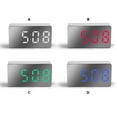 thumbnail image 1 of LED Digital Clock USB Rechargeable Tabletop Time Date Temperature Ornament Plastic Display Alarm Electronic Decorations Clocks Living Room Blue, 1 of 9