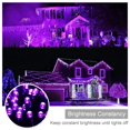 thumbnail image 3 of Cadena de luces Weillsnow, 200 LED, 20 m, color morado, resistente al agua, 3 of 7