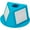 Turquoise, variant on Inventory Control Cone W/ Dry Erase Decals, 10"L x 10"W x 5"H, Hot Pink, Lot of 5