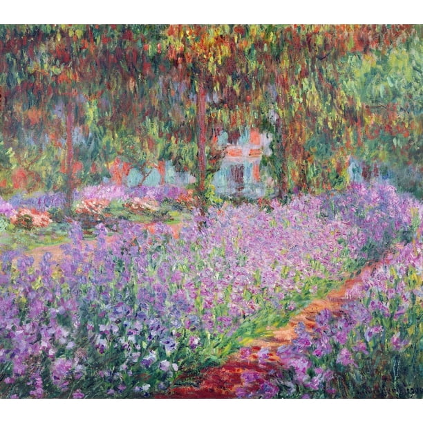 "The Artist's Garden at Giverny" (1900) Glossy