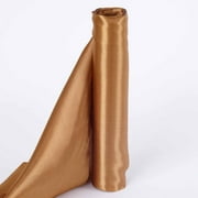 Efavormart 12" x 10 Yards Satin Fabric Party DIY Craft For Wedding Birthday Party Dance Banquet Event Decoration Supplies - Gold
