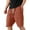 49#Red, variant on lkfuzj Men's Shorts with Elastic Waist Summer Fashion Straight Leg Solid Color Short Pants Casual Workout Gym Sports Breathable Trouser with Pocket for Daily Wear