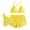 Yellow, variant on Women's Color Bikini Swimsuit Swimsuit Three Piece Set Army Green L