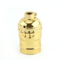thumbnail image 4 of E27 Holder Socket Retro E27 Bulb Stand Lamp Holder Socket Lighting Screw Gold Without Switch And Wire, 4 of 5