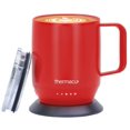 thumbnail image 1 of Taza de Café THERMACUP Premium Auto Calentable 355ml Roja, 1 of 7