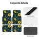 thumbnail image 4 of Fotbe Sunflowers And Blue Flower Juego de 4 Tapetes para Auto con Estampado – Alfombrillas de Goma Reforzada, Diseño Antideslizante, Protección para Todo el Año – Vehículos, Autos, Camionetas y SUVs, 4 of 7