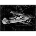 thumbnail image 2 of Ethan Harper 32x25 White Modern Wood Framed Museum Art Print Titled - Flight Schematic I, 2 of 4