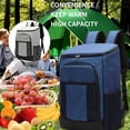 thumbnail image 4 of keepw Insulated Adjustable Shoulder Outdoor Thermal Container Large Capacity Tear-Resistant Food Backpack Beach Camping Gray, 4 of 8