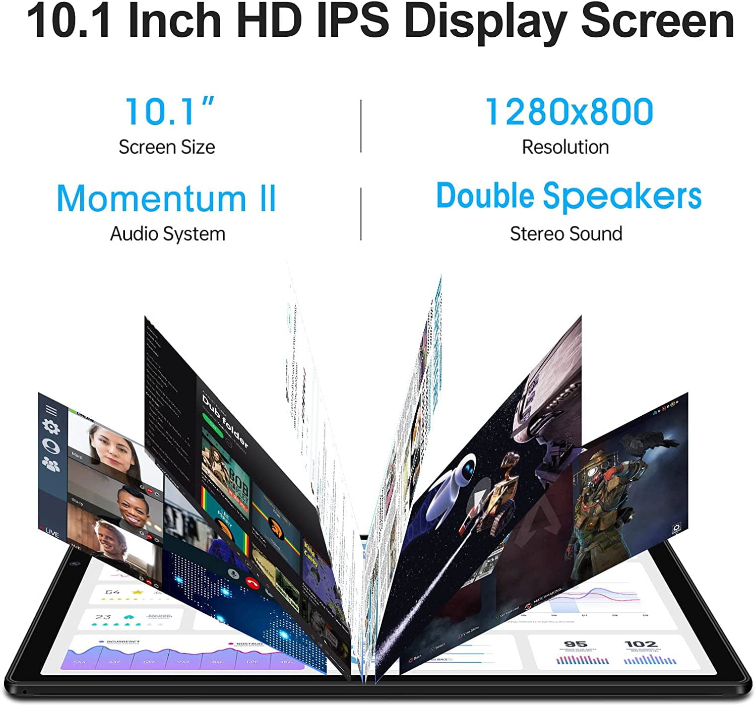 Aocwei Kids Tablets 10.1 inch Android 12 4GB RAM 64GB ROM Tab