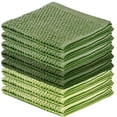 thumbnail image 2 of DecorRack 8 Pack Kitchen Dish Towels, 100% Cotton Wash Cloth, Luxurious Soft, 12 x 12 Inch, Green, 2 of 2