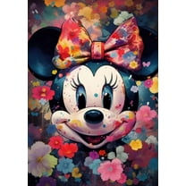 Diamond Painting Kits for Adults, Diamond Painting Stitch Gem Art Craft DIY Home Wall Decor 12x16 inch (Minnie Diamond Painting)