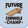 thumbnail image 4 of Inktastic Future Cornhole Player Boys or Girls Baby Bib, 4 of 4