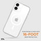 thumbnail image 3 of Funda para teléfono Case-Mate iPhone 16 Plus, resistente a los golpes, transparente, 3 of 9