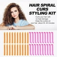 thumbnail image 3 of 40pcs Heatless Spiral Hair Curlers for Long Hair, No Heat Curlers 22inch/55cm Magic Curls Hair Rollers with 2 Styling Hooks for Women Kids, 3 of 9