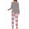 thumbnail image 5 of Fantaslook Women Pajama Sets 2 Piece Long Sleeve Pajama Sets With Long Printed Jogger Pants Sleepwear Loose Lounge Sets, 5 of 9