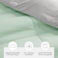 thumbnail image 5 of All Season Reversible Comforter Set Breathable Cool in Aqua & Light Gray Twin/Twin XL Bedding by Comfort Canopy, 5 of 19