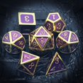 thumbnail image 2 of Ensemble de dés en Métal 7 Pcs, dés de Jeu de Rôle pour Pathfinder Jeu de Rôle Rpg, 2 of 4