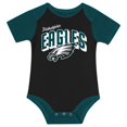 thumbnail image 2 of Newborn & Infant Philadelphia Eagles Dynamic Duo Bodysuit, Bib & Knit Hat Set, 2 of 5
