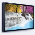 thumbnail image 1 of Designart - Erawan Waterfall - Landscape Photography Framed Canvas Art Print, 1 of 4
