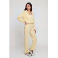 thumbnail image 3 of Women's Zip Front Bubble Hem Hooded Sweatshirt, 3 of 4