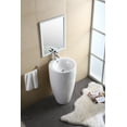 thumbnail image 4 of Fine Fixtures Island Pedestal, Elegant One Piece Pedestal Sink, Vitreous China, 4 of 8