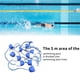 thumbnail image 2 of Kearding Línea divisoria del área de la piscina, línea de carril flotante de 7cm de diámetro, cuerda de separación de seguridad adecuada para piscina Jardín y Patio Kearding HA014525-00, 2 of 6