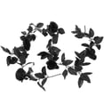 thumbnail image 3 of unbranded 1Pack Hanging Flowers Garland Black Polyester Rose Shape For Home Decoration, 3 of 8