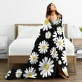 thumbnail image 5 of Yibo Tulips Floral Blanket Flannel Soft and Comfortable Anti-static Bed Sofa Blanket, 5 of 6