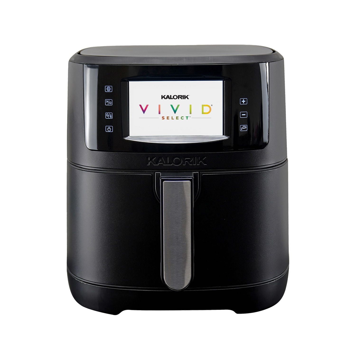 Friteuse à air Kalorik® VIVID SELECT 5 pintes avec écran couleur, en noir (AFK5QTFT1B43)