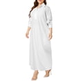 thumbnail image 5 of ZANZEA Women Pure Color Long Sleeve Long Shirt Dress FZH, 5 of 6