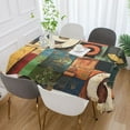 thumbnail image 5 of BZSMCE Square Tablecloth Number Painting Pattern Tableclothes, 5 of 9