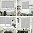 thumbnail image 5 of LazBlinds No Tools No Drill Cordless Cellular Shades, Light Filtering Honeycomb Shades for Home, Thermal Insulation Blinds for Windows, 30" W x 64" H, Grey, 5 of 6
