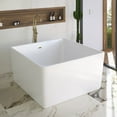 thumbnail image 2 of Voltaire 47" Square Freestanding Bathtub, 2 of 10