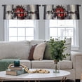thumbnail image 5 of LALILO Kitchen Curtain Valance Nebula Universe Galaxy Nebula Rod Pocket Window Curtain 52"x 18" Set of 2, 5 of 7