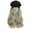 C, variant on Fashionable Women Wigs Hat With High Long Hair Curly Hair Attached For Girls Women Teenagers Headwear