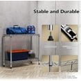 thumbnail image 5 of (3 Pack) M MZG Multipurpose 2-Tier Wire Shelving Rack, Chrome 220 lbs Capacity, 11.8" D x 27.6" W x 23.4" H, 5 of 8