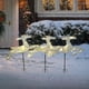 thumbnail image 3 of Set of 3 Pre-Lit White Reindeer with White Lights Standing Reindeer, 3 of 5